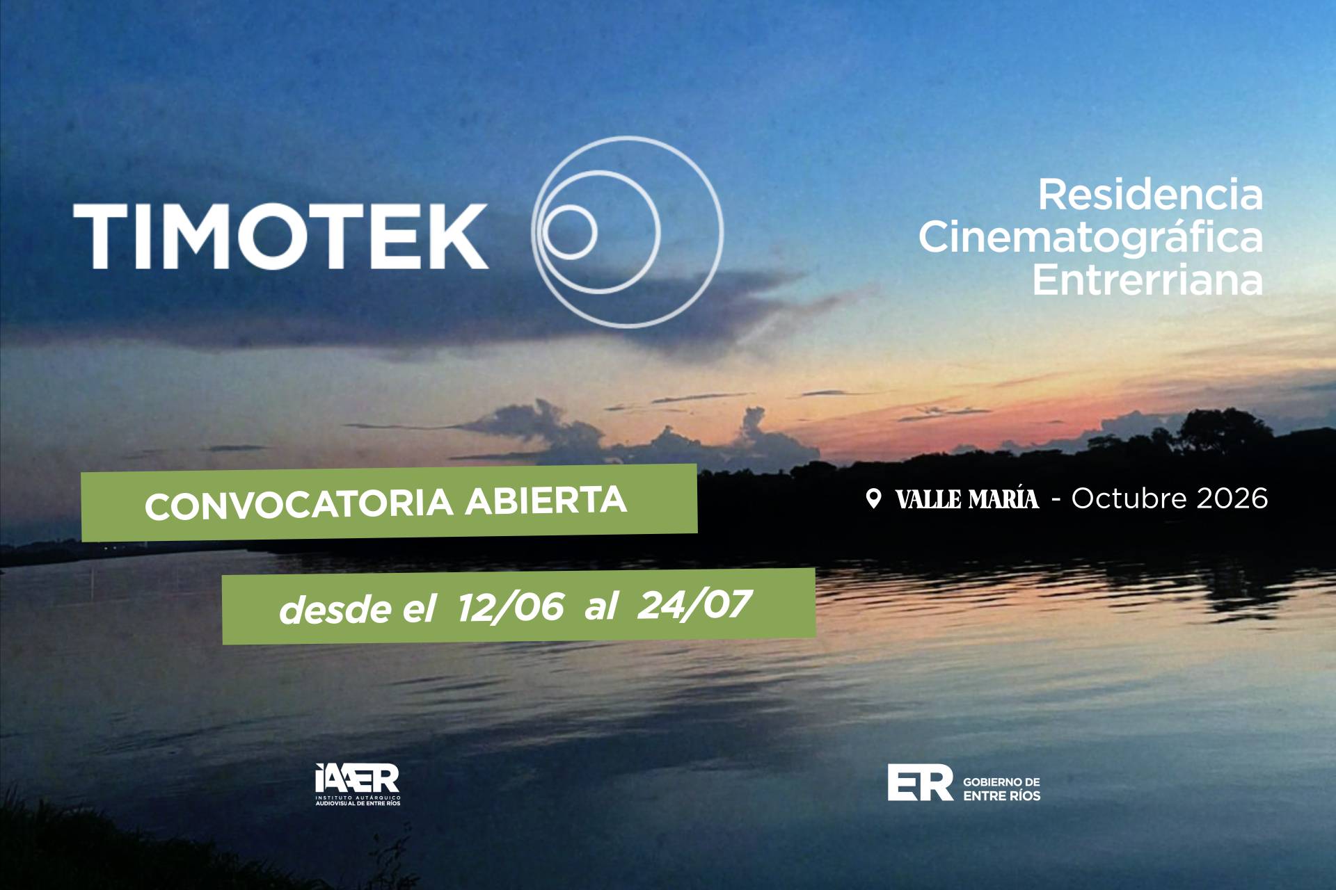 Continúa la convocatoria abierta para participar de una Residencia de Guión y Desarrollo de Proyectos Audiovisuales de Entre Ríos